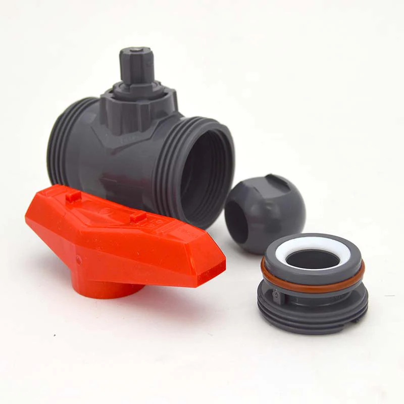 3/4" Flui-PRO [PRO SERIES] PVC True Union Ball Valve - Socket & Threaded Ends - Image 3